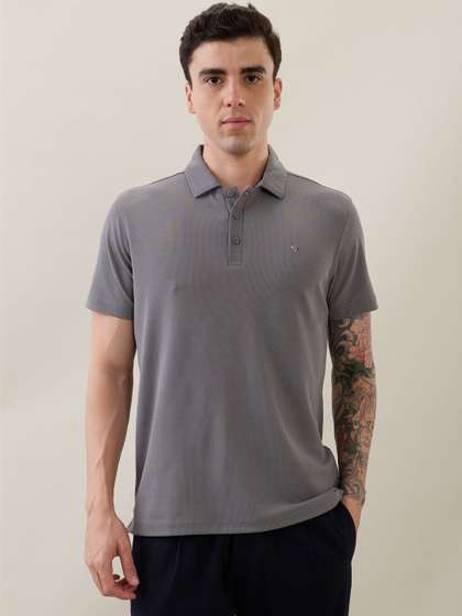 nostrum Men Charcoal Polo T-Shirt