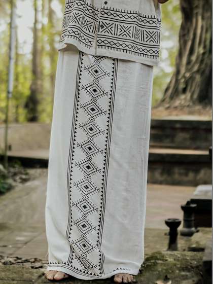 CRYSTAL HEAL Men
                          Solid Cotton Dhoti
