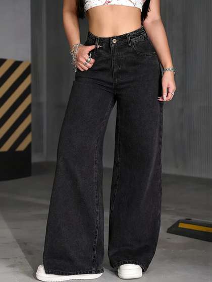 KASHIANXSTYLE Women
                        Relaxed Fit High-Rise Light Fade Jeans
