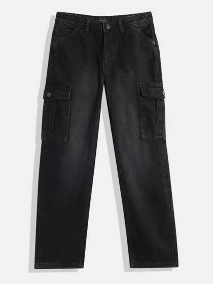 Allen Solly Junior Boys
                    Straight Fit Mid-Rise Light Fade Pure Cotton Jeans