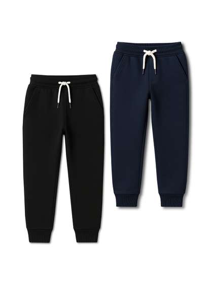 TARSIER Boys Pack of 2
                    Cotton Joggers Track Pants