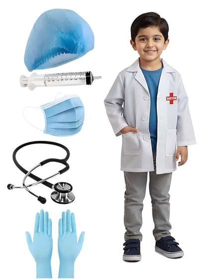BLUSCIALE Kids Doctor
                    Costume Set