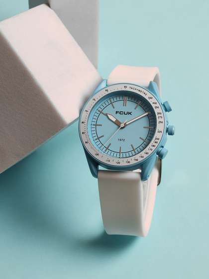 FCUK Brillora Women
                        Round Dial & Silicon Straps Analogue Watch
                        FCMX3B