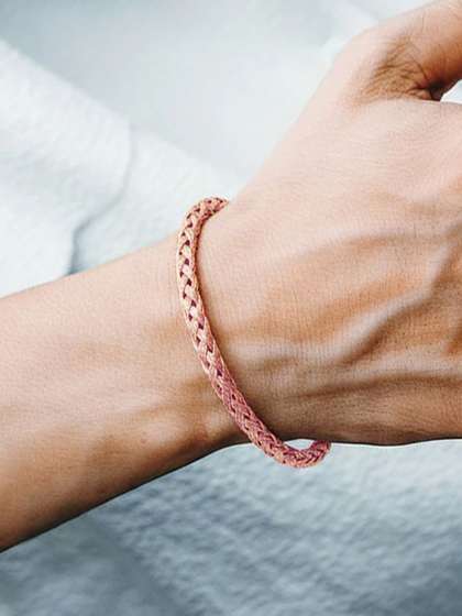 Peora Men Rose
                    Gold-Plated Kada Bracelet