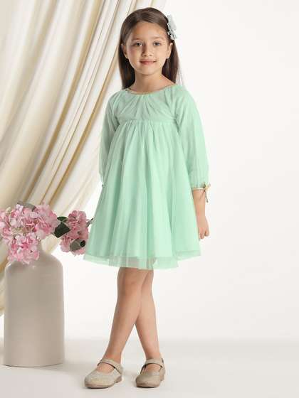 Miyo Girls Bow
                      Detailed A-Line Dress