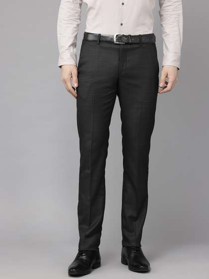 Arrow Men Tailored
                        Fit Self Design Trousers
