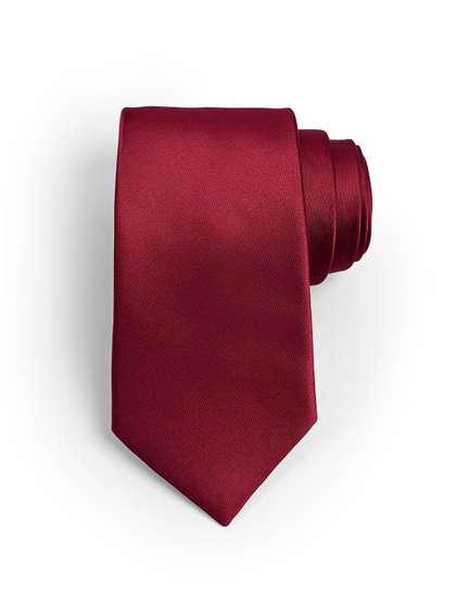 Cazzano Men Maroon solid
                    Skinny Tie