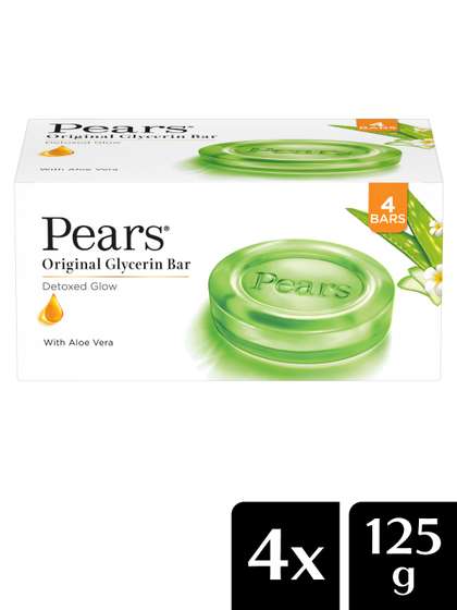 Pears Natural Set of 4
                      Aloe Vera Detoxifying Bathing Soap Bar - 125 g
                      Each