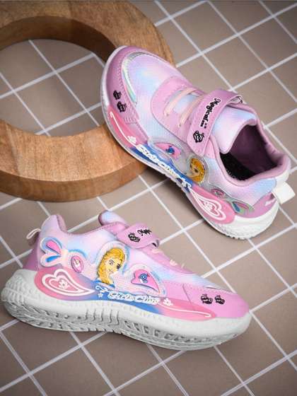 HOOH Now Comfort in
                      Fashion Girls Disney Princess Printed Sneakers