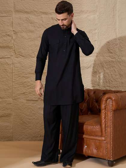 House of Pataudi
                        Mandarin Collar Kurta Sets