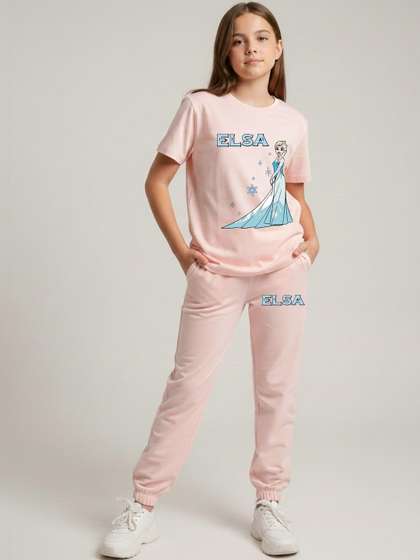 YK Disney Girls Printed
                    T-shirt