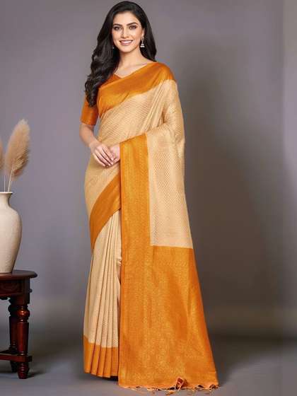 Anouk Woven Design
                        Silk Blend Banarasi Saree