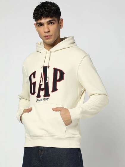 GAP Men Printed
                        Hooded Sweatshirt