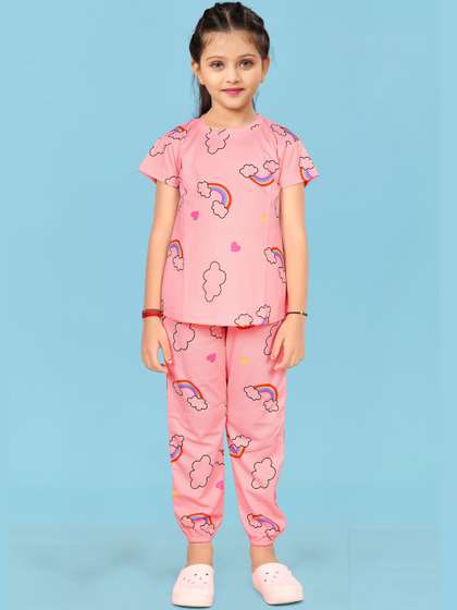 LITBABY Girls Printed
                      Nightdress