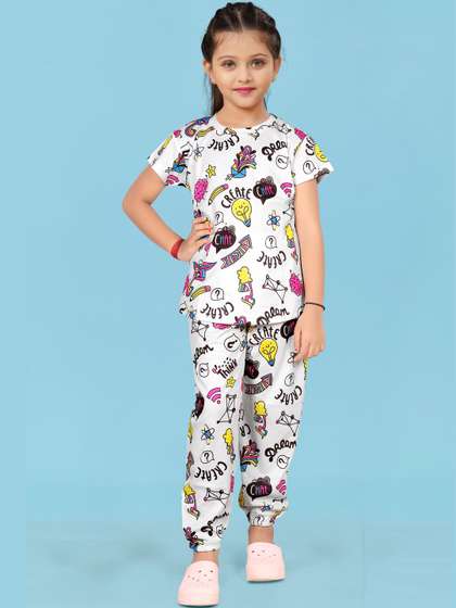 LITBABY Girls Printed
                    Nightdress