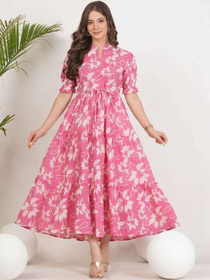 KURUTI B SHEETS
                        Women Floral Printed Indie Florals Kurta