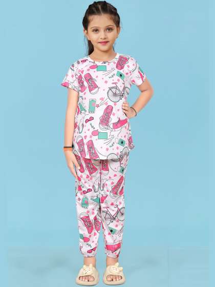 LITBABY Girls Printed
                      Maxi Nightdress