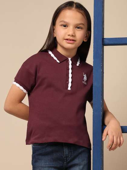 U.S. Polo Assn. Kids
                      Girls Cotton Tops