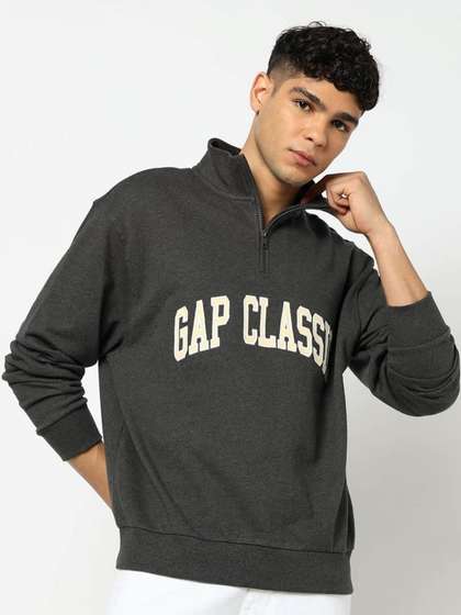 GAP Cotton High Neck
                        Regular Pullover Sweatshirts