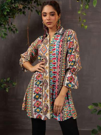 NILIMA CREATIONS
                        Print Ethnic Top