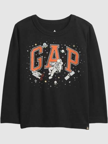 GAP Boys Graphic Printed
                    Relaxed-Fit Crew-Neck T-Shirt