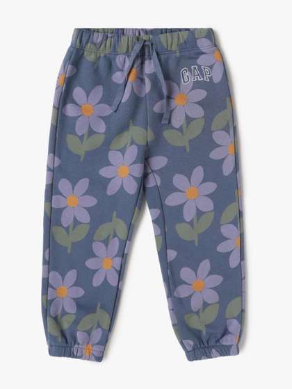 GAP Girls Floral Cotton
                    Joggers Track Pants