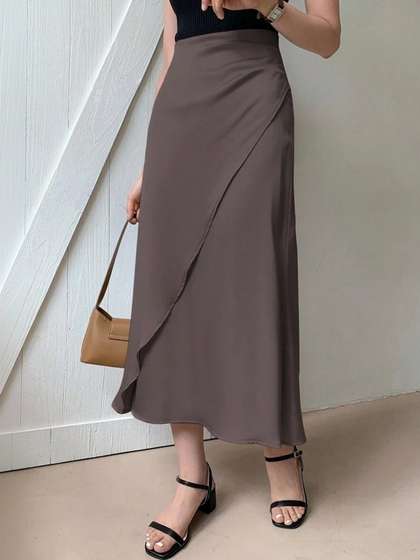 StyleCast x Revolte
                        Wrap Midi Skirts