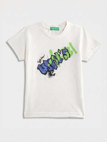 United Colors of
                    Benetton Boys Graphic Printed Regular Fit T-Shirt