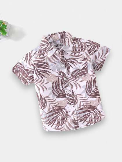RAVYA TRENDZ Boys
                    Classic Floral Printed Casual Shirt