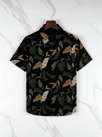 RAVYA TRENDZ Boys
                    Classic Floral Printed Casual Shirt