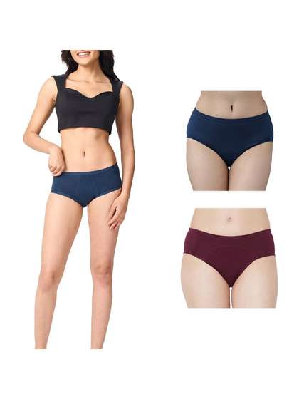Diving Deep Pack Of
                        2 Mid-Rise Period Briefs
