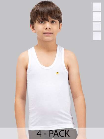 Amul Comfy Boy Pack of 4
                    Cotton Sleeveless Innerwear Vest