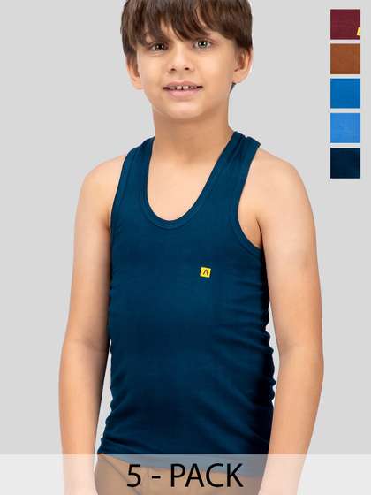 AMUL COMFY Pack Of 5
                    Cotton Innerwear VestsAC-CSRN-VE-MULTI-73-5PC