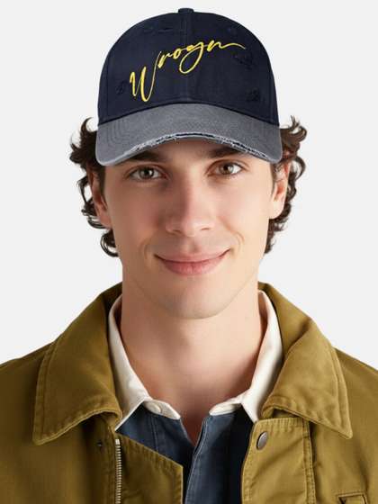 WROGN Unisex
                    Colourblocked Cotton Baseball Cap