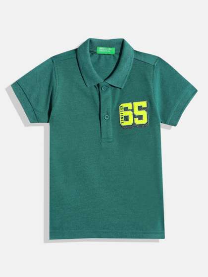 United Colors of
                    Benetton Boys Polo Collar Regular Fit T-Shirt