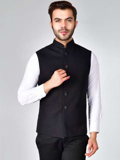 Abhimaan Woven Nehru
                        Jacket
