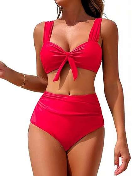 Nilaya Collecton
                        Shoulder Straps Swim Bikini Set