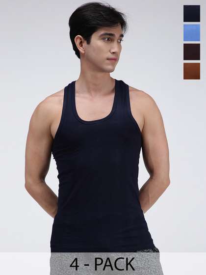 AMUL COMFY Men Pack
                        Of 4 Cotton Undershirt Vests
