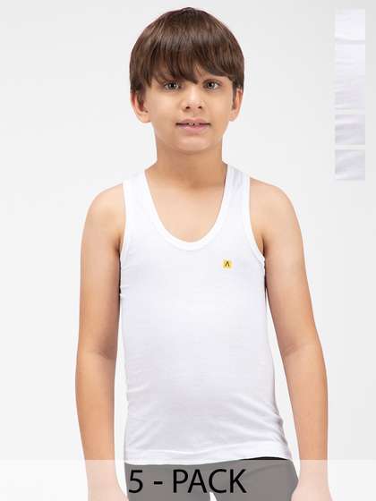 AMUL COMFY Boys Pack Of
                    5 Cotton Innerwear Vests