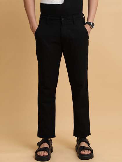 Maniac Men Cotton
                        Linen Trousers