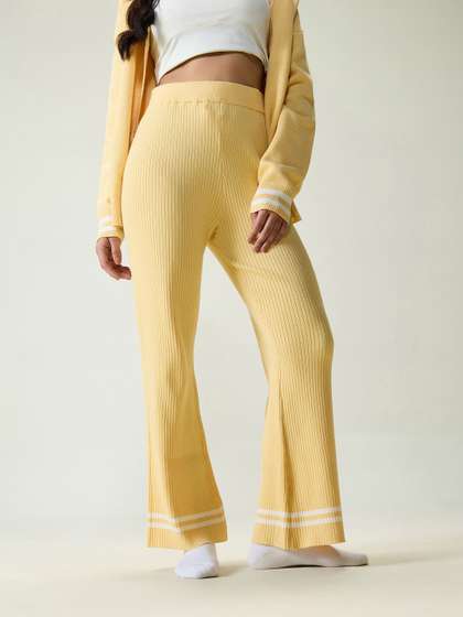 CAVA Yellow Rib-knit
                        Trousers