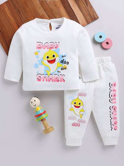 YK X Tinyo Girls
                        Printed T-shirt with Pyjamas
