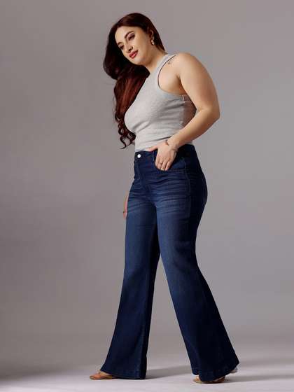Miss Chase A+ Plus
                        Size Women Bootcut High-Rise Light Fade
                        Stretchable Jeans