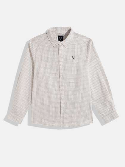 Allen Solly Junior Boys
                    Checked Pure Cotton Casual Shirt