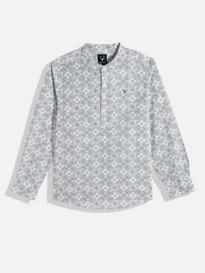 Allen Solly Junior
                      Boys Ethnic Motifs Printed Pure Cotton Casual
                      Shirt