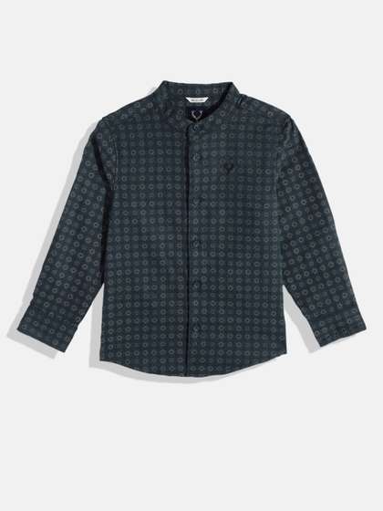 Allen Solly Junior Boys
                    Ethnic Motifs Printed Pure Cotton Casual Shirt