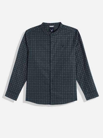 Allen Solly Junior Boys
                    Ethnic Motifs Printed Pure Cotton Casual Shirt