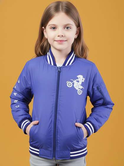 HOUSE OF VEDAS Girls
                    Lightweight Bomber Jacket