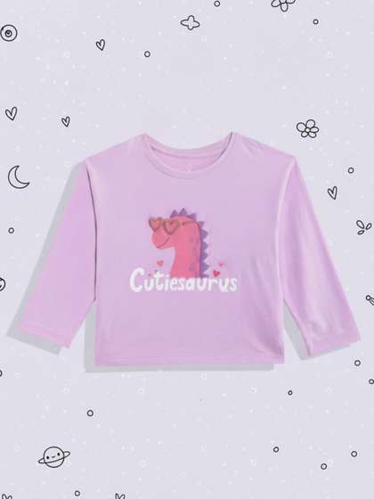 mothercare Girls Printed
                    Pure Cotton T-shirt