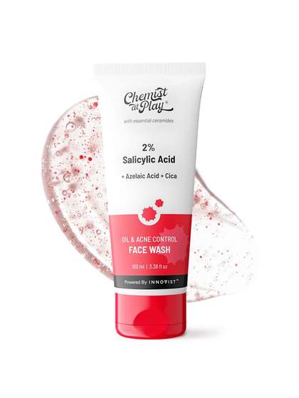 Chemist at Play 2%
                      Salicylic Acid Oil & Acne Control Face Wash
                      with Azelaic Acid - 100 ml